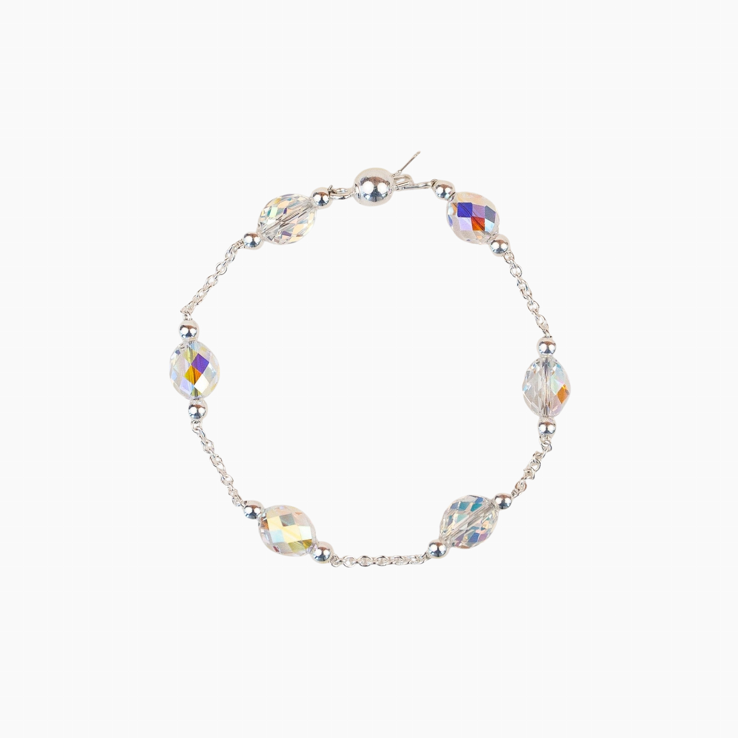 Colliers et bracelet Lafève Cristal Shimmer Silver