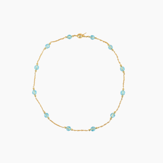 Colliers et bracelet Aqua Or