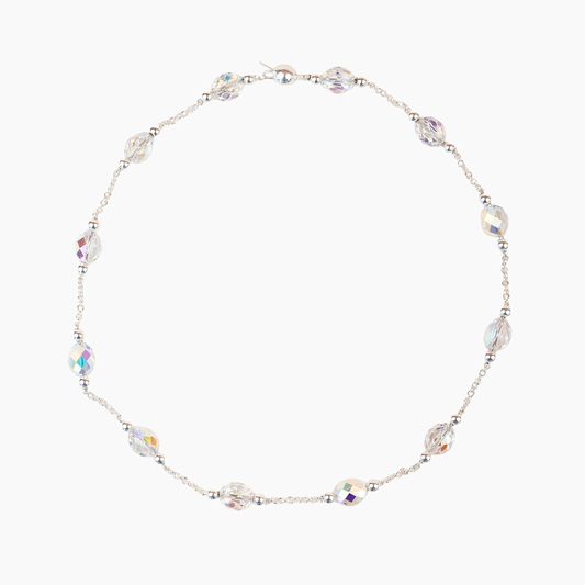 Colliers et bracelet Lafève Cristal Shimmer Silver